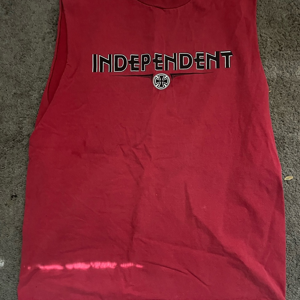 Alstyle Red Sleeveless Top